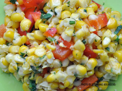 Sautéed Sweet Corn and Red Peppers