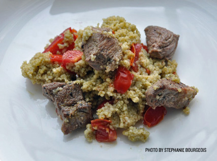 Andrea Beaman's Couscous with Lamb and Mint Dressing
