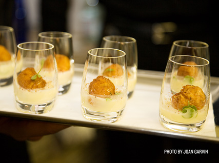 Shooters served at a recent Beard House dinner.