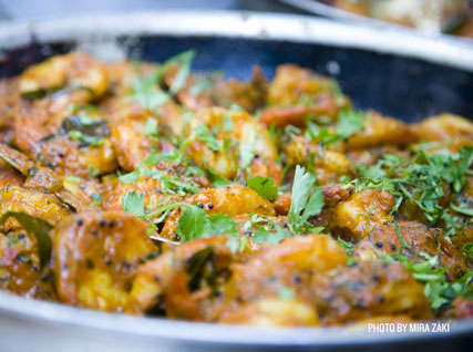 Recipe for Pan-Roasted Shrimp with East Indian Spices