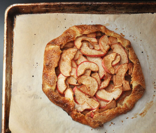 Recipe for Pink Lady Apple Crostat, adapted by the James Beard Foundation