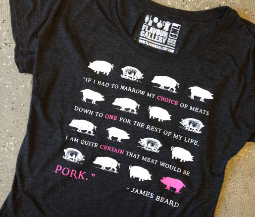 James Beard Foundation t-shirts from Flavour Gallery