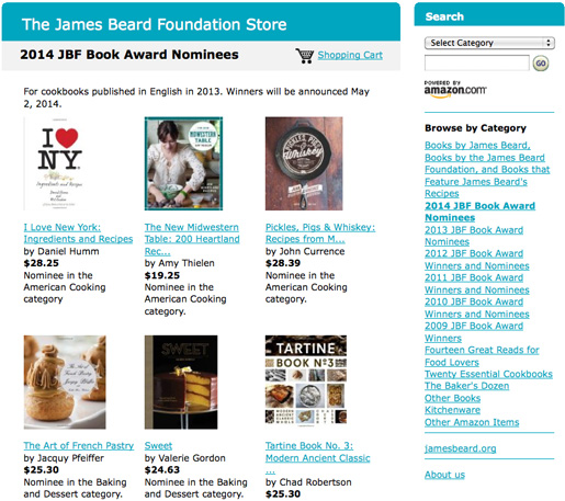 The James Beard Foundation Amazon Store
