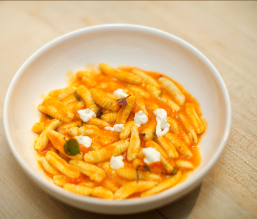 Cavatelli with Ricotta, Spicy Tomatoes, and Basil at the James Beard House
