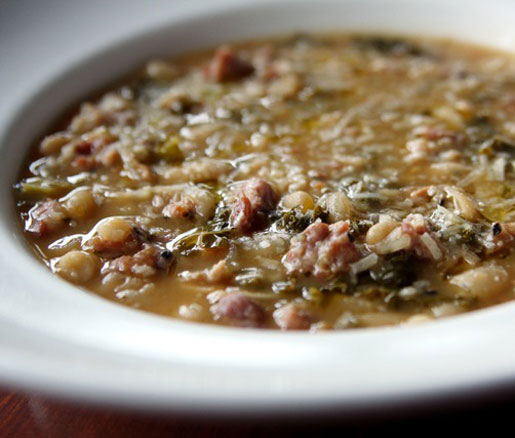 Recipe for White Bean and Sausage Stew 