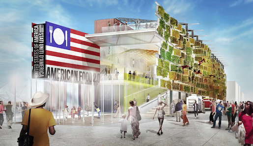 The future American Pavilion at Expo Milano