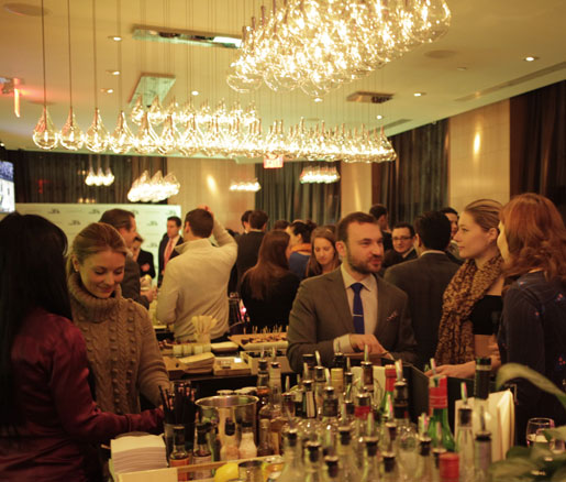 The James Beard Foundation Greens gathered at the trendy Bar 75 at the Andaz Wall Street hotel.
