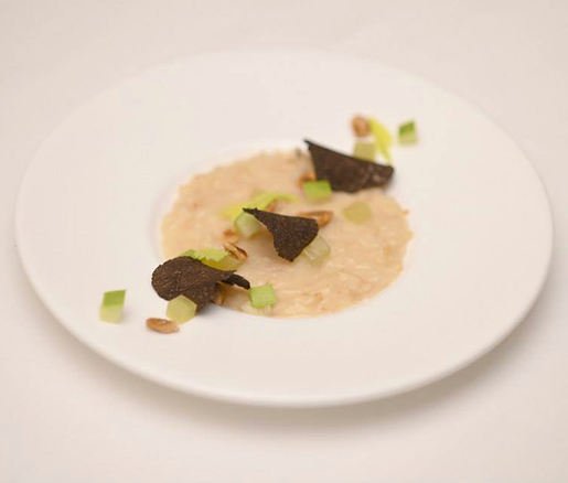 David Posey's Celery Risotto alla Waldorf, the winning dish of the Taste of Waldorf competiion