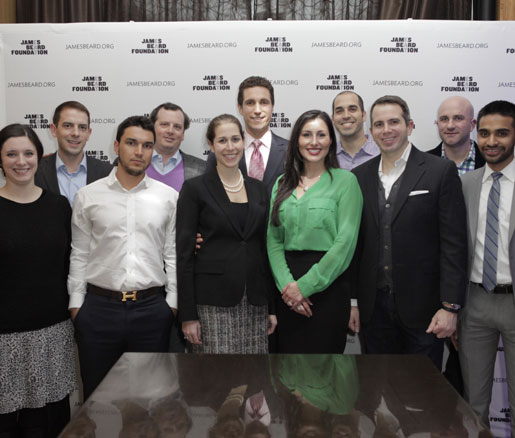 Members of the James Beard Foundation's Young Professionals Committee pose for a group photo. 