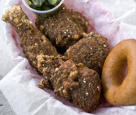 Fried chicken with za'tar from Federal Donuts in Philadelphia