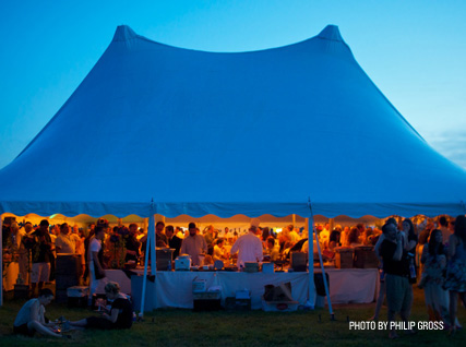 The tent at JBF's Chefs & Champagne.
