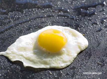 frying egg