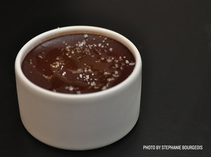 Double Chocolate Pudding with Sea Salt and Olive Oil